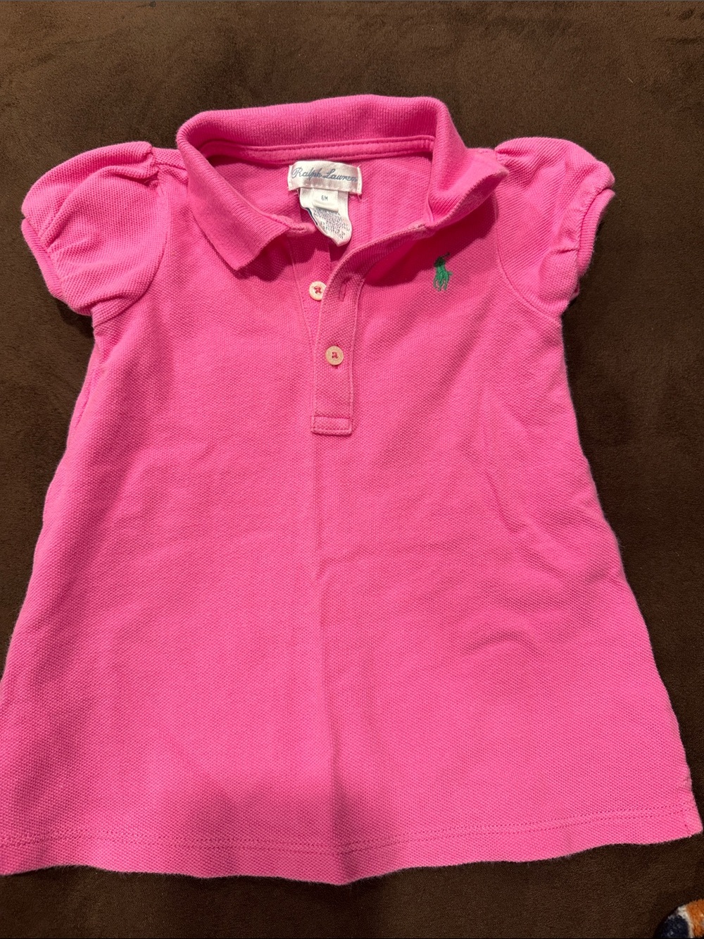 Ralph Lauren Girls Pink Polo Tunic Dress